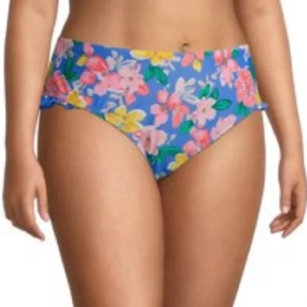 Plus Size Ruffle Swimsuit Bikini Bottom - Picture 2 of 6
